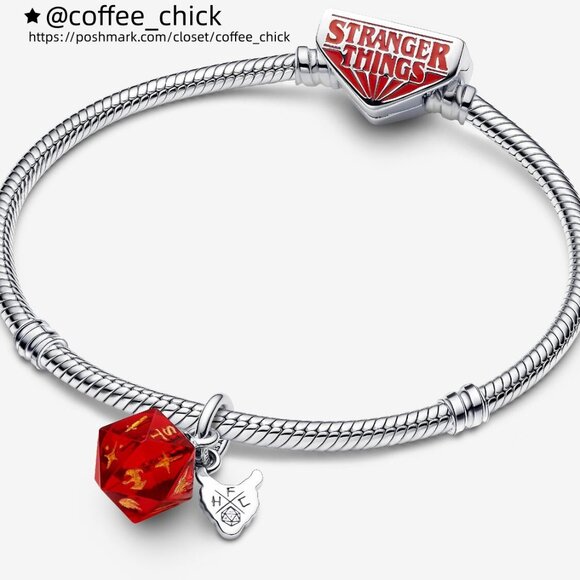 Pandora Stranger Things Hellfire Club Dice Dangle Charm - Picture 3 of 6